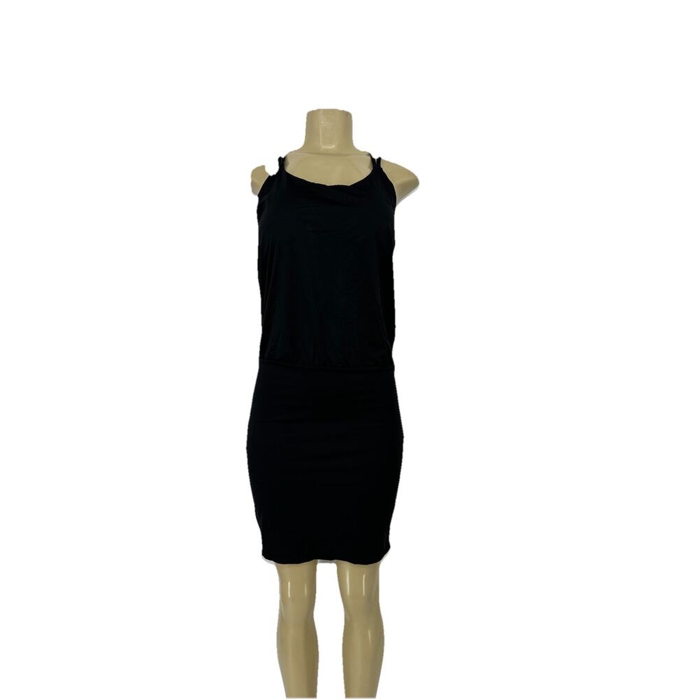 Athleta Small Women Black Power To The She Dress Active Swim Strappy 54-22